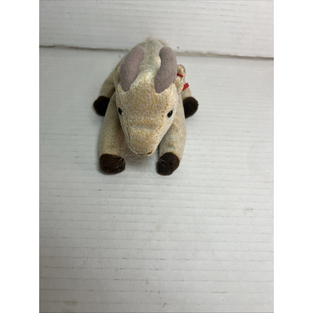 TY Beanie‎ Baby Goatee Goat 1999 Vintage Plush Brown Tan Stuffed Animal